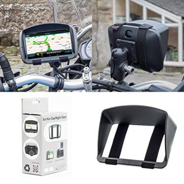 Imagem de Digicharge Visor solar GPS de 5 polegadas para Garmin Zumo 396 595LM 395LM 345LM 590LM 660LM 350LM 390LM Dezl OTR500 TomTom Rider 500 550 420 450 410 Go Comfort Supreme 5'' BMW Navigator 5 4 V IV 4.3