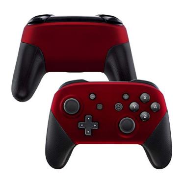 Imagem de eXtremeRate Placa frontal vermelha e placa traseira para controle Nintendo Switch Pro, capa de substituição de toque macio para Nintendo Switch Pro – controle não incluído