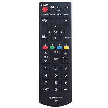 Imagem de Controle remoto de substituição N2QAYB000221 adequado para Panasonic TV TC-32LX85 TH-50PZ80U TH-42PX80 TH-50PX80U TH-50PX80 TH-50PE8U TH-C46HD18A TH-50PX80U TH-42PZ80U 0U TH-C4 2HD18 TC-26LX85 TC