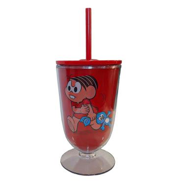 Imagem de Taça Com Canudo Turma Da Mônica Mônica Com Sansão - 600ml