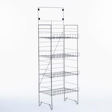 Imagem de Expositor para salgadinhos, biscoitos e pipocas com 4 bandejas 50 cm (Preto)