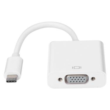 Imagem de Cabo adaptador conversor usb tipo-c para vga full hd