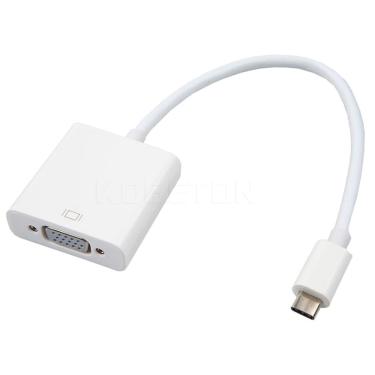 Imagem de Cabo adaptador conversor usb tipo-c para vga full hd
