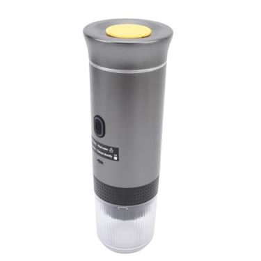 Imagem de Brrnoo Máquina de Espresso Portátil, Mini Cafeteira para Camping de Viagem para Caminhada Com USB C Charging 20 Bar Pressão 5 Min Calor 4 Xícaras por Carga (Cinza)
