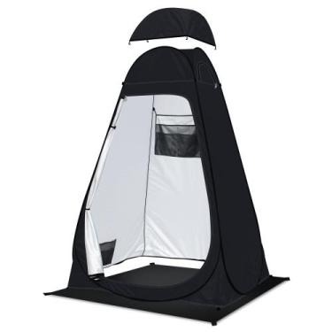 Imagem de Barraca de chuveiro/toalete anngrowy Pop-Up Camping Portable