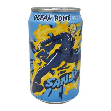 Imagem de Refrigerante Ocean Bomb Lata 330 ml Sabor Frutas Tropicais One Piece -