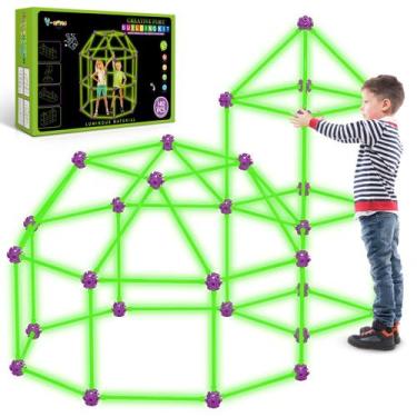 Imagem de Kit de construção Fort V-Opitos, pacote com 140 unidades, Glow in The 