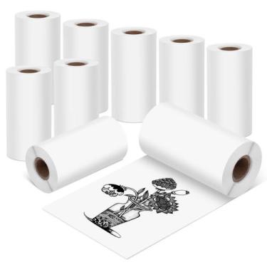 Imagem de Papel adesivo térmico Fimax 57 mm x 3,5 m para mini impressora