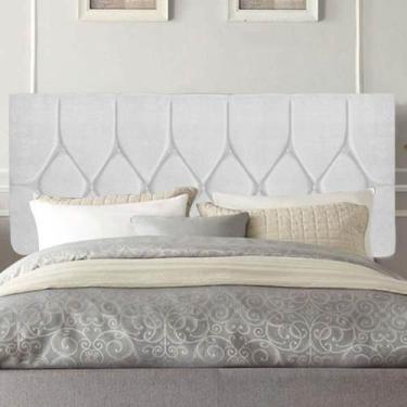 Imagem de Painel Estofada Istambul Botão Capitonê 195cm King Size Para Cama Box 