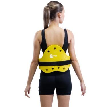 Imagem de Colete Flutuante Para Hidroginástica Medida M 100Kg DF1201-AM Amarelo 