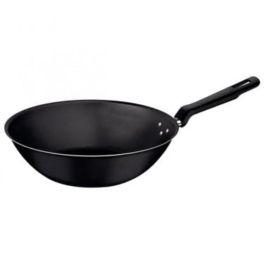 Imagem de Frigideira Wok Antiaderente 3,6L Loreto sem Tampa Grafite Tramontina