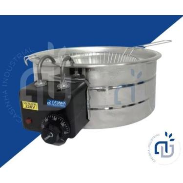 Imagem de Fritadeira Industrial Elétrica Tacho Profissional 5L - COXINHA - Casin