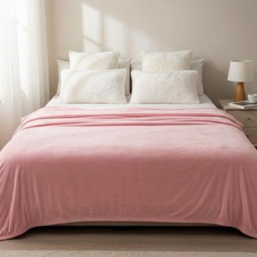 Imagem de Cobertor Soft Casal Manta Microfibra Mantinha - Carinha de Anjo Enxova