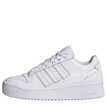 Imagem de adidas Tênis feminino Ftwwht/Cblack Forum Bold Stripes W FTWR whiteFtwr Branco/Core Black 10 EUA, Preto, 5 Wide