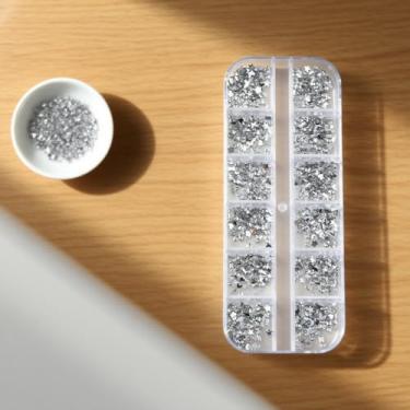 Imagem de Strass de arte de unhas coloridas brilhantes, várias formas 3D, pequenas pedras preciosas, mini decoração de arte de unhas, joias de unhas de pérolas, cristais Na-l de várias formas para artesanato