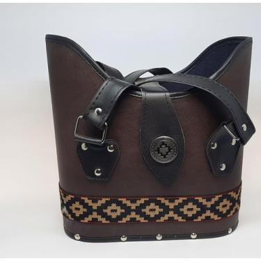 Imagem de Bolsa Mateira Chimarrão luxo de 1 litro a 1.8 litros - TOP BOLSAS, Caf