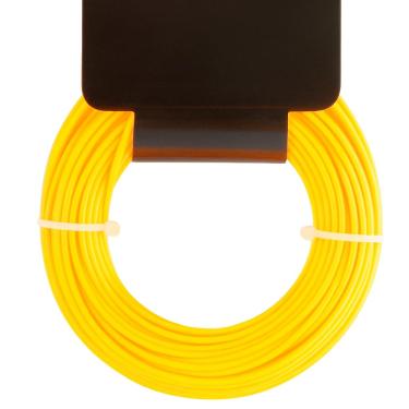 Imagem de Genérico Fio de Nylon para Roçadeira e Cortador de Grama, Amarelo, 3mm x 15m, Linha de Corte para Jardim