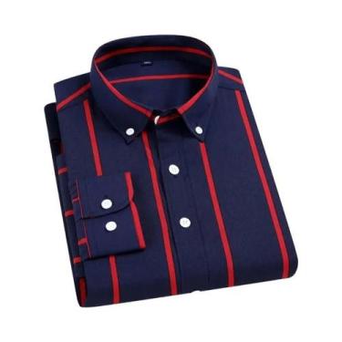 Imagem de Camisa Masculina Slim Fit Manga Comprida - Xadrez - Primavera/Verão, 3