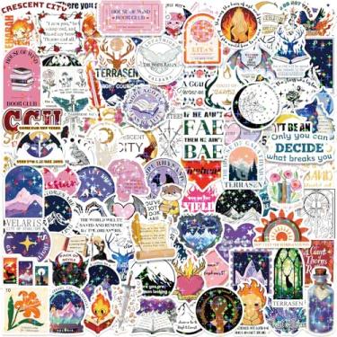 Imagem de Adesivos de livro de fantasia para adultos, pacote de adesivos holográficos de livros 150 peças para capa de telefone Kindle, laptop, scrapbook, garrafas de água, ebook, leitores, presentes, decalques