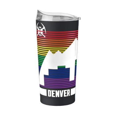 Imagem de FANMATS Copo de aço inoxidável NBA Denver Nuggets City Edition 590 ml – Acabamento em pó de parede dupla isolado e durável - Design City Edition, mantém as bebidas quentes e frias por horas