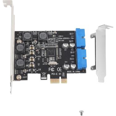Imagem de Pcie Pciexpress Para Placa De Expansão Usb 3.0 Interna De 2 Portas Com Conector De 19 Pinos Com Módulos De Baixa Potência