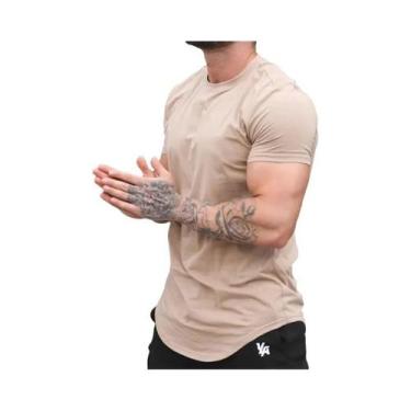 Imagem de Camiseta Masculina Para Treino De Musculação, Manga Curta, Esportiva, 