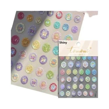 Imagem de Adesivos De Unha 5D Com Glitter De Vidro: Decoração Artística De Alta 