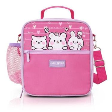 Imagem de Lancheira Térmica Infantil Amiguinhos Jacki Design  4.180 Ml Gata Pink