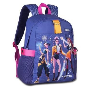 Imagem de Mochila de Costas Escolar Guerreiras Do K-pop Huntrix Kpop Cor:Lilás -