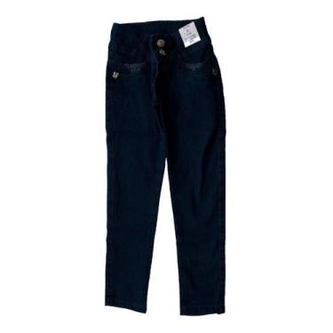 Imagem de Calça Jeans Infantil Menino Menina - anjo da mamãe, Verde, Escuro, 4