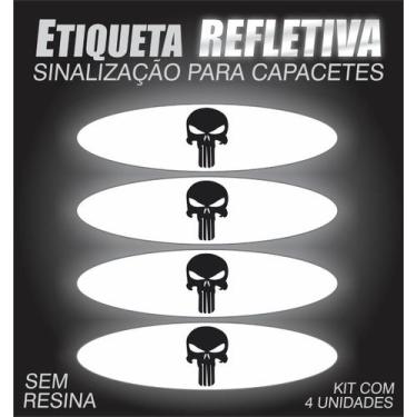 Imagem de Etiqueta Refletiva P/ Capacete Justiceiro - Resitank