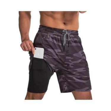 Imagem de Shorts De Corrida Masculinos 2 Em 1 2025: Novidade Para Treino De Acad