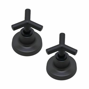 Imagem de Kit 2 Acabamentos De Registro Preto Fosco Padrão Deca C55