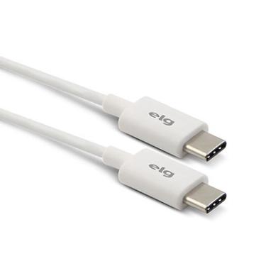 Imagem de Cabo usb-c macho para usb-c macho elg 1.0MT branco TC2TC