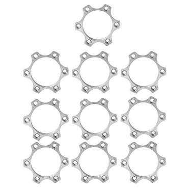 Imagem de 10 pe?as adaptador de rotor de freio a disco de liga de alum¨ªnio para bicicleta roda livre rosqueada cubos 6 parafusos pe?a de reposi??o do rotor(44 MM),Adaptador de rotor freio a disco 6 parafu,