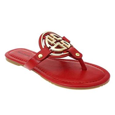 Imagem de Pierre Dumas sandálias femininas coloridas, Vermelho, 6.5
