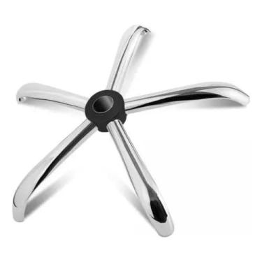 Imagem de Base Estrela Cromada em Aço para Cadeira Begônia Secretária Escritex