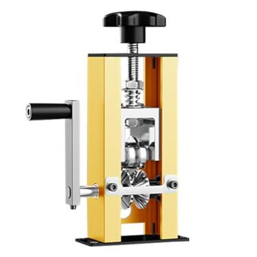 Imagem de Daconovo Descascador de fios domésticos portátil Ferramenta manual de descascamento de fios 1-25 mm Cabo Máquina elétrica de descascar com suporte de manivela manual Use com furadeira elétrica manual