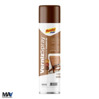 Imagem de Verniz Spray Especial para Madeiras 400ml Mundial Prime, Imbuia