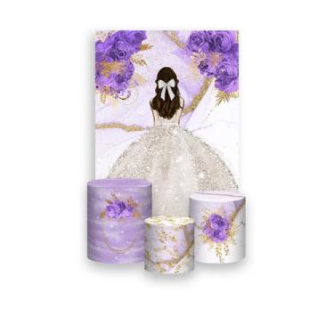 Imagem de Painel De Festa Vertical 1,50 x 2,20 + Trio De Capas Cilindro - Prince