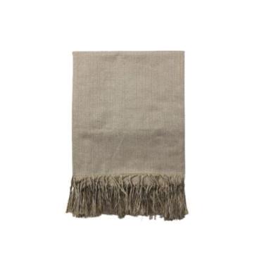 Imagem de Xale Manta Premium para Sofá Decorativa 1,40mx1,60m Copacabana Bege - 