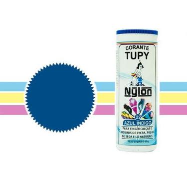 Imagem de Corante P/ Tingir Nylon, Lã, Seda, Biquinis Tupy * 2 Tubos, 02 Az Indi