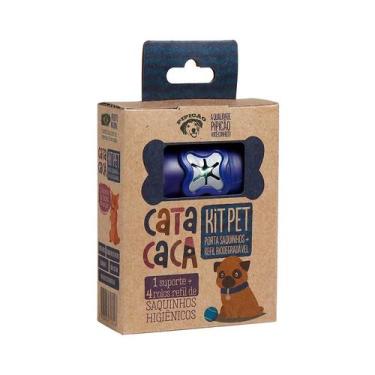 Imagem de Kit Pipicão Cata Caca Azul Escuro para Cães