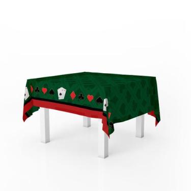 Imagem de Toalha De Mesa 4 Lugares Quadrada Nypes Poker 146x146cm - PRESENTE-BRI