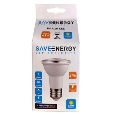 Imagem de Lâmpada de Led PAR20 4,8W 2700K Bivolt - Save Energy - SE-110.1961