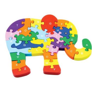 Imagem de QUEBRA-CABEÇA Madeira Elefante 26 Peças - Toy Mix