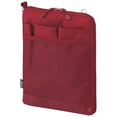 Imagem de LIHITLAB Capa para laptop, repelente de água e manchas, vertical para mochila, 20 x 26 cm, vermelho (A7682-3)