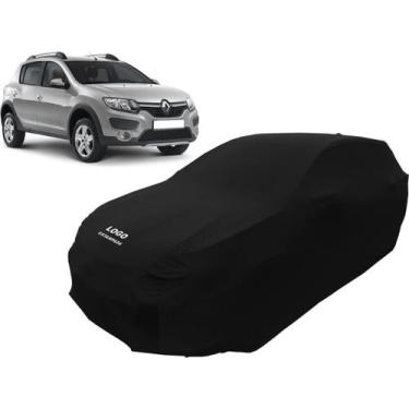 Imagem de Capa Automotiva Para Renault Sandero Stepway Tecido Lycra - Mz, Preta