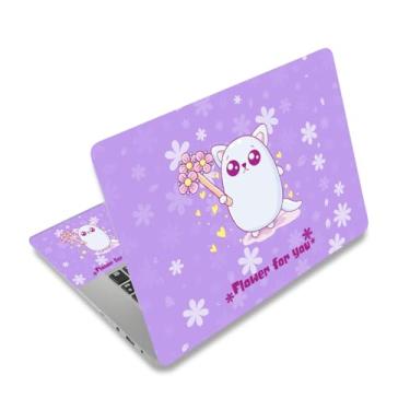 Imagem de Adesivo de laptop, 12 13 14 15 15 15,6 polegadas Netbook Laptop Skin adesivo reutilizável capa protetora capa para Toshiba Hp Samsung Dell Apple Acer Leonovo Sony Asus Laptop Notebook (flor para você)