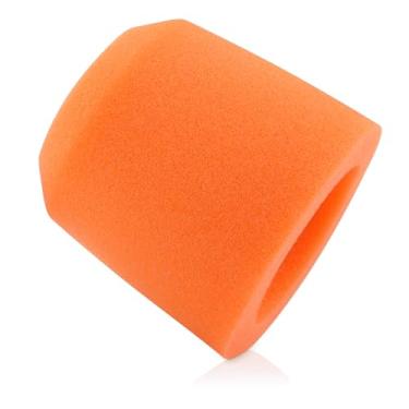 Imagem de LEFXMOPHY Para-brisas laranja MV7, substituição de capa de espuma de microfone para filtro pop de microfone Shure MV7 MV7X, protetor de vento